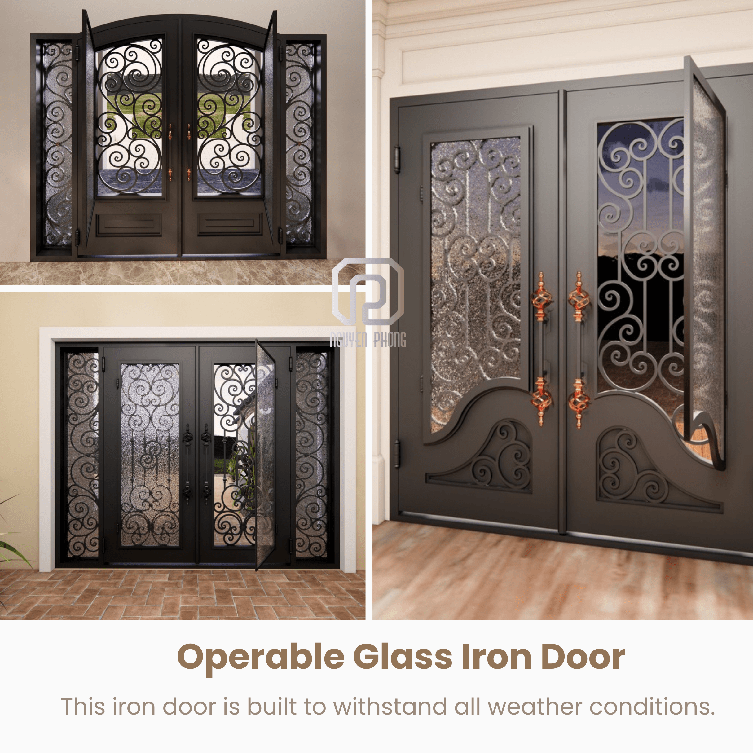 Weather-Resistant Iron Doors with Ventilation Glass – Redefining Functionality and Style